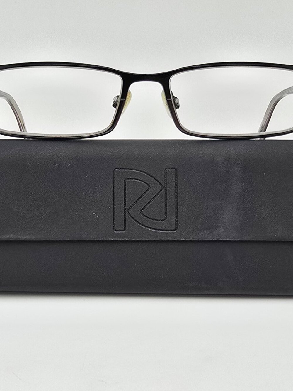 Randy Jackson 1003 C.021 Black Gunmetal Eyeglasses Frame w/ Flexhinge and Case